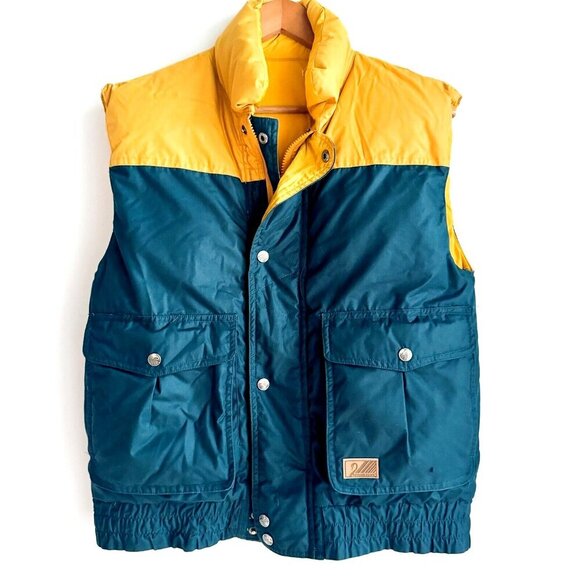 Vintage Genuine Down Brand Reversible Down Filled Vest M - Picture 2 of 7